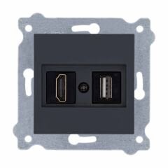 Exen Füme Modül+Kapak  Hdmi+Usb Prizi Jakli (Sarj Edemez)