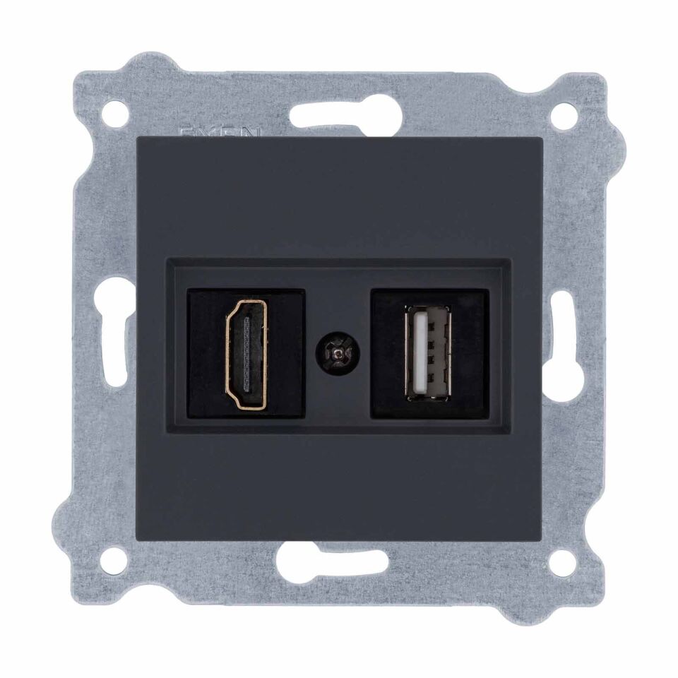 Exen Füme Modül+Kapak  Hdmi+Usb Prizi Jakli (Sarj Edemez)