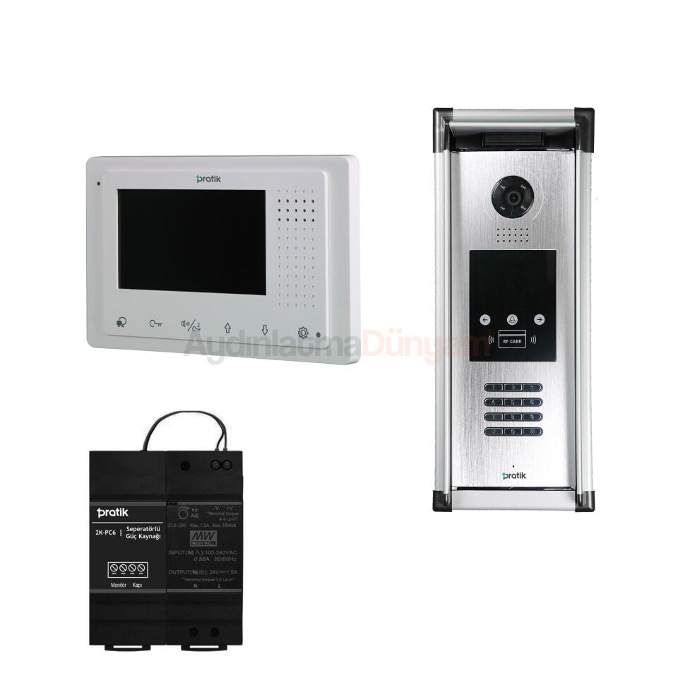 Pratik 13 Daire 4.3 inç Görüntülü Paket Kartli ve Sifreli Sistem