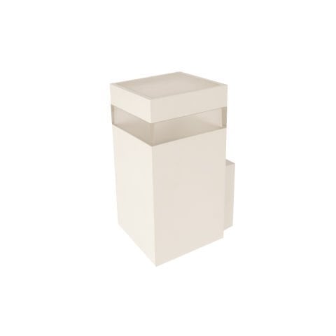 ACK 9W Led Duvar Armatürü / Beyaz / Kare / 6500-4000-3000K Butonlu Renk Seçeneği AT16-10990