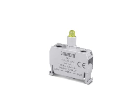 Emas C Sinyal Sarı Led'Li Blok Kutuluk 110 V Dc - CKF