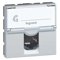 Legrand  LCS² Sistem Armada RJ45 Cat6 priz - UTP - 2modül - Alüminyum LEG-079464