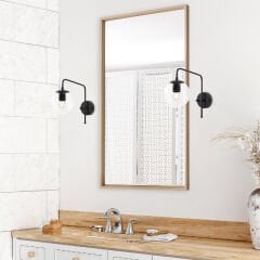 Aydinlatmadunyam Aplik BlackWhite Viran-10930