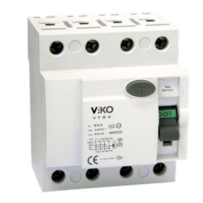 Viko Trifaze 4X80A 30mA Kaçak Akım Rolesi