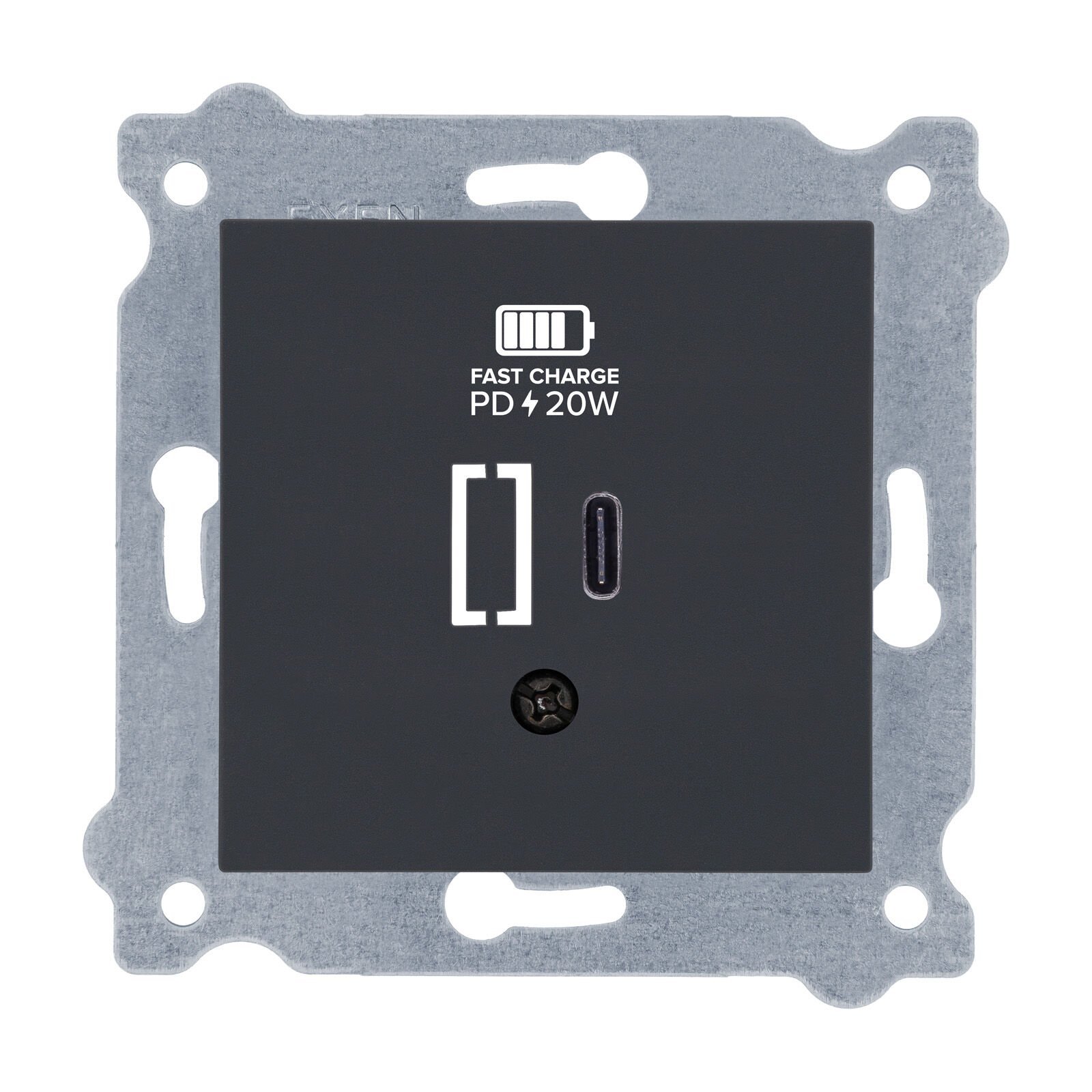 Exen Füme Modül+Kapak  Usb Sarj Prizi Type-C