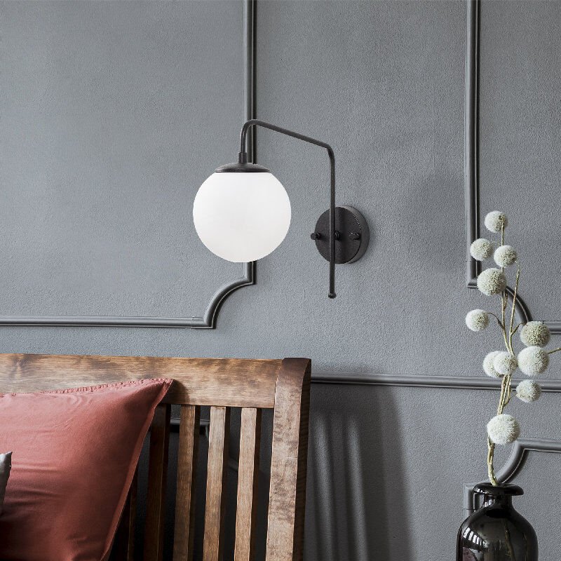 Aydinlatmadunyam Aplik BlackWhite Viran-10935