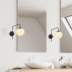 Aydinlatmadunyam Aplik BlackWhite Viran-10935