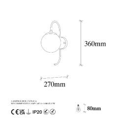 Aydinlatmadunyam Aplik Shiny Gold Jewel-10565