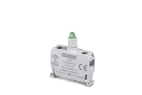 Emas C Sinyal Yeşil Led'Li Kutuluk 100-230 V Ac - CKY