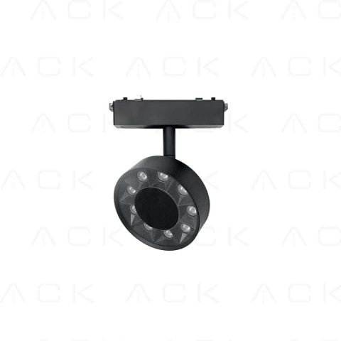 ACK 9W Slım Magnet Ray Armatürü Lensli Yuvarlak  9,5Cm 3000K Ip20 AD45-07201