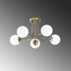 Aydinlatmadunyam Plafonyer GoldWhite Daisy-146-5