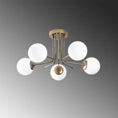 Aydinlatmadunyam Plafonyer GoldWhite Daisy-146-5