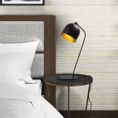 Aydinlatmadunyam Masa Lambasi BlackGold Sanika-12277