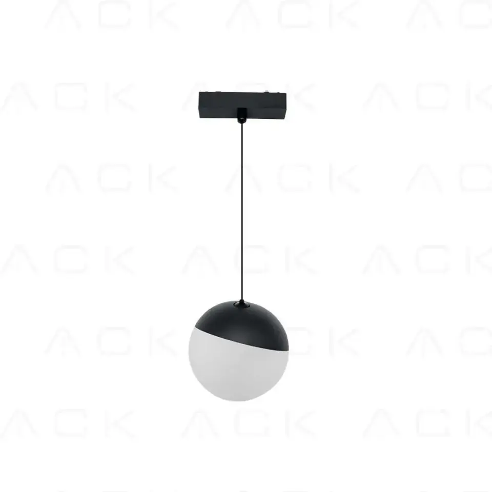 ACK 6W Slım Magnet Ray Armatür Küre Sarkıt  10Cm 3000K Ip20 AD45-08101