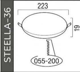 Horoz 36W Led Panel Ayarlanabilir Günışığı 2700K Stella-36 H-016-052-0036-0001
