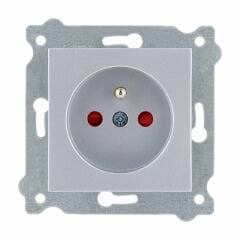 Exen Gümüs Modül+Kapak  Çocuk Korumali Ups Priz