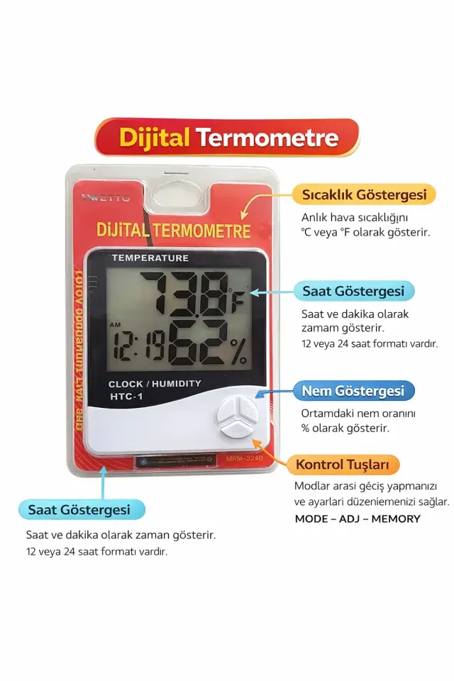 Wetto Dijital Termometre
