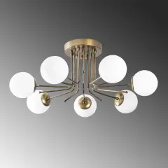 Aydinlatmadunyam Plafonyer GoldWhite Daisy-146-7