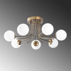 Aydinlatmadunyam Plafonyer GoldWhite Daisy-146-7