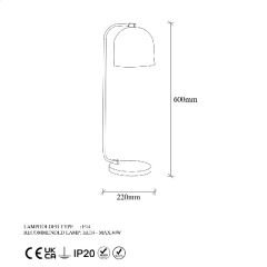 Aydinlatmadunyam Masa Lambasi Black Epika-12247