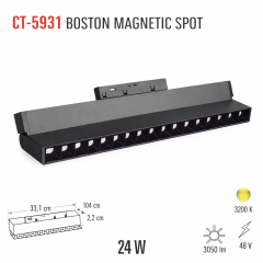 CATA CT-5931 24W Boston Magnetic Spot Günisigi
