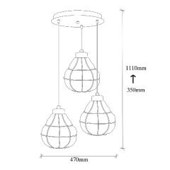 Aydinlatmadunyam Sarkit Copper Safderun-405-3
