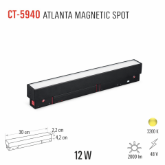 CATA CT-5940 12W  Atlanta  Magnetic Spot Günisigi