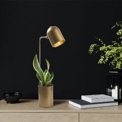 Aydinlatmadunyam Masa Lambasi Gold Pot-11490