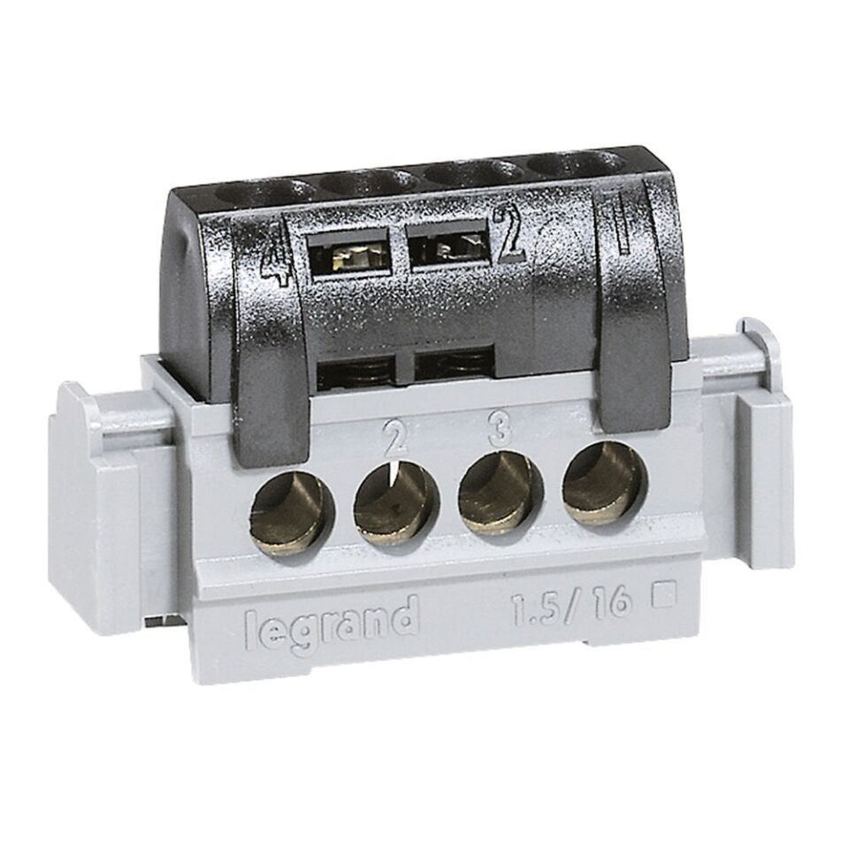 Legrand  Pano tipi izoleli raya montaj faz klemensi U:47mm kapasite 4x1,5 ila 16mm2 LEG-004850
