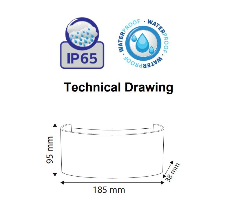Horoz 076-039-0006 Proton-6 6W 3000K Plastik Bahçe Armatürü