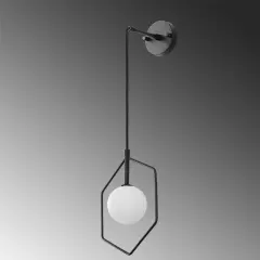 Aydinlatmadunyam Aplik BlackWhite Geometri-11105