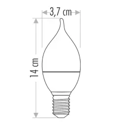 Cata 8 Watt E14 Duylu Kıvrık Buji Led Ampul Günışığı Renk CT-4084