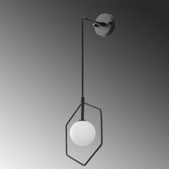 Aydinlatmadunyam Aplik BlackWhite Geometri-11105