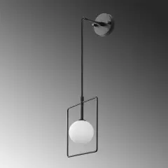 Aydinlatmadunyam Aplik BlackWhite Geometri-11115