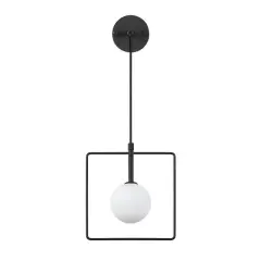 Aydinlatmadunyam Aplik BlackWhite Geometri-11115