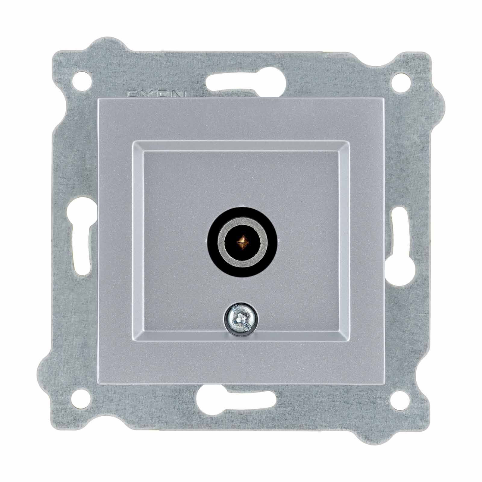 Exen Gümüs Modül+Kapak  Tv Priz Ekranli Sonlu