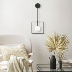 Aydinlatmadunyam Aplik BlackWhite Geometri-11115