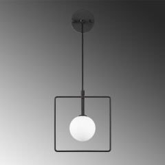 Aydinlatmadunyam Aplik BlackWhite Geometri-11115