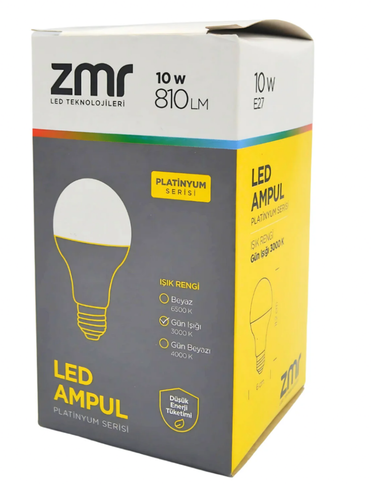 ZMR 10W Led Ampul E27 6500K