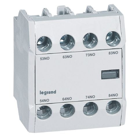 Legrand  CTX³ kontaktörlere eklenebilir öne montaj yardımcı kontak 4NA LEG-416853