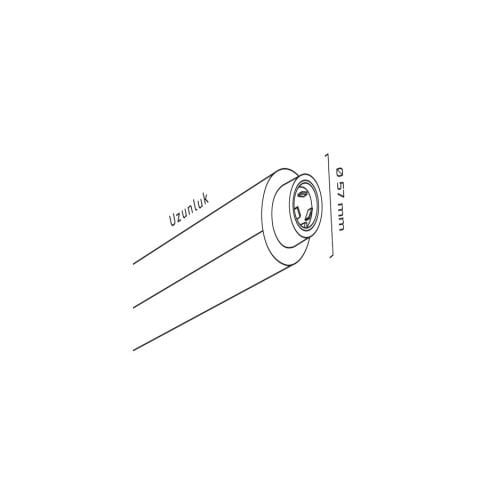 Goya Gy 8060-90 Cm Siyah Kasa 4000K Linear Armatür