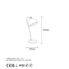 Aydinlatmadunyam Masa Lambasi Gold Acuka-12296