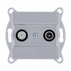 Exen Gümüs Modül+Kapak  Tv-Sat Prizi Sonlu