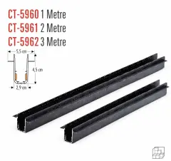 CATA CT-5964 Alabama Yayli Magnetic Ray 2 Metre Siyah