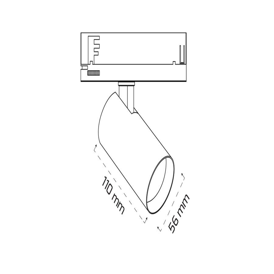 Goya Gy 3646 Siyah Kasa 14W 60° 3000K Led Ray