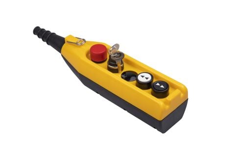 Emas Pl Vinç 5'Li Çift Hız Acil Stop 30Mm Anahtarlı - PV5E30B4A20