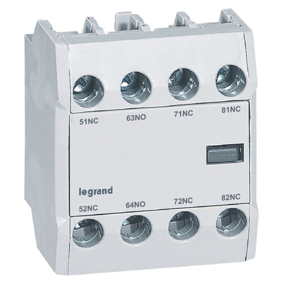 Legrand  CTX³ kontaktörlere eklenebilir öne montaj yardımcı kontak 1NA+3NK LEG-416856