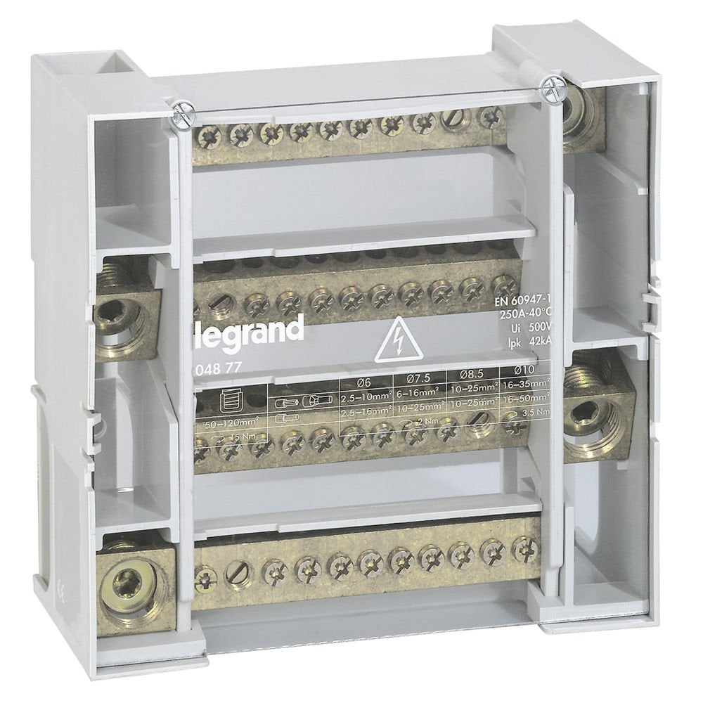 Legrand  MOD DAGITIM BLOK 250A 4P 12 bağlantı kapasiteli LEG-004877