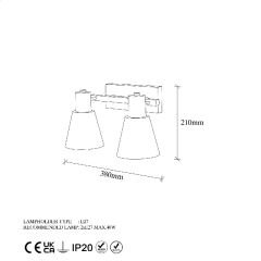 Aydinlatmadunyam Aplik BlackGold Funnel-13092