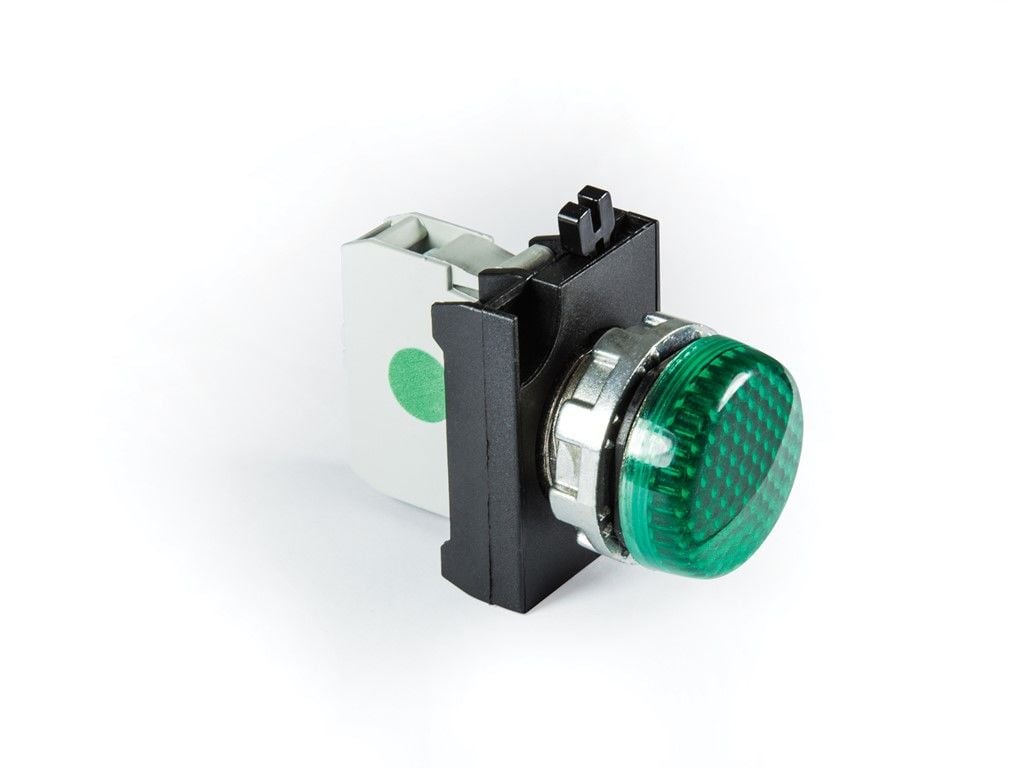 Emas C Somunlu Metal Led'Li Sinyal Yeşil 100-230V Ac - CM0Y0XY